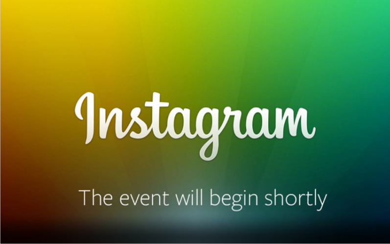 instagram the event will begin shortly