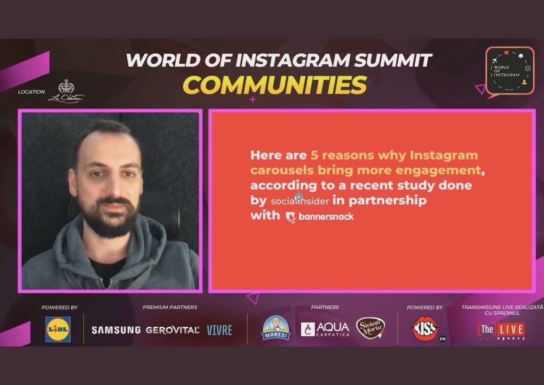 5 motive să folosești Instagram carousel | World of Instagram Summit 2020